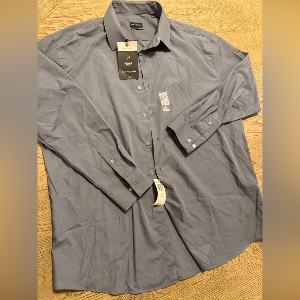Van Heusen DRESS SHIRT Men's XL Regular Fit 17 32/33